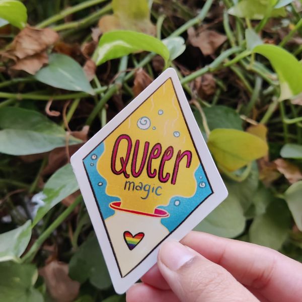 Queer magic sticker